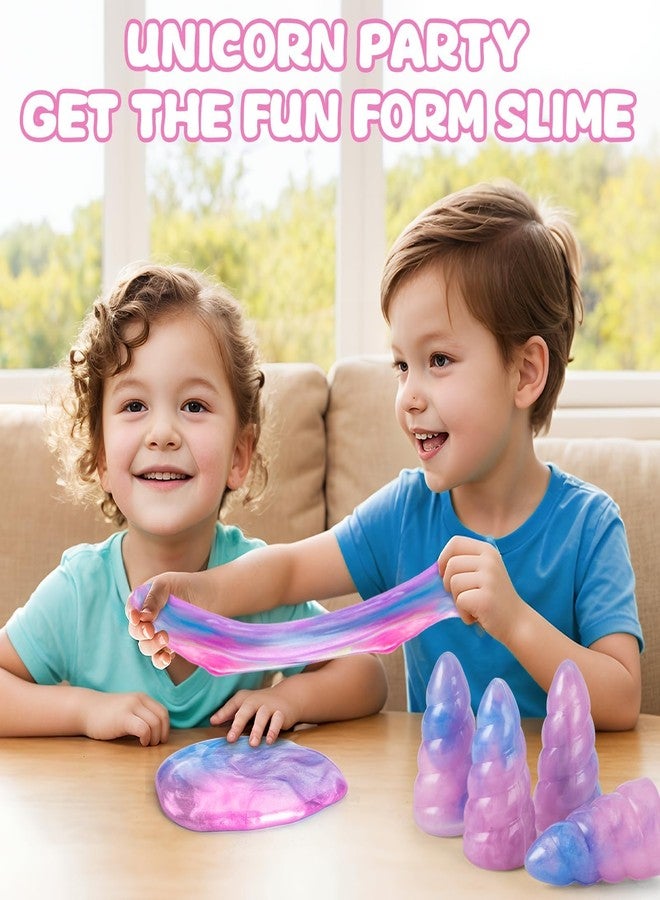 Uzoxlsn 100 Pack Unicorn Theme Slime Party Favors Supplies, Unicorn Slime Bulk, Birthday Goodie Bag Stuffers, Stockings & Basket Filler, Treat Bags for Girls Boys, Non-Sticky Kit for Kids, Classroom Reward - Image 5
